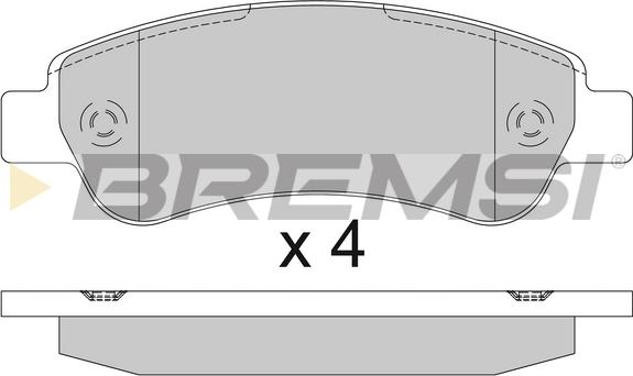 Bremsi BP3286TR - Kit de plaquettes de frein, frein à disque cwaw.fr