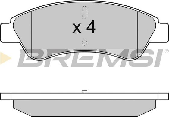 Bremsi BP3286 - Kit de plaquettes de frein, frein à disque cwaw.fr