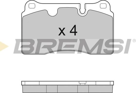 Bremsi BP3288 - Kit de plaquettes de frein, frein à disque cwaw.fr