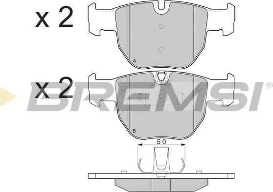 Bremsi BP3287 - Kit de plaquettes de frein, frein à disque cwaw.fr