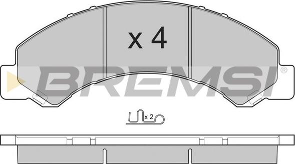 Bremsi BP3235 - Kit de plaquettes de frein, frein à disque cwaw.fr