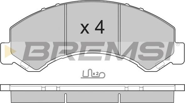 Bremsi BP3236 - Kit de plaquettes de frein, frein à disque cwaw.fr