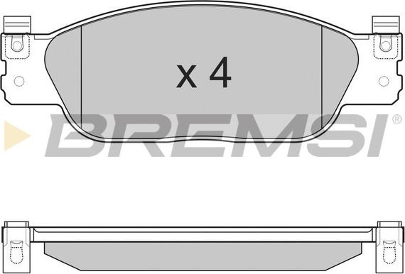 Bremsi BP3224 - Kit de plaquettes de frein, frein à disque cwaw.fr