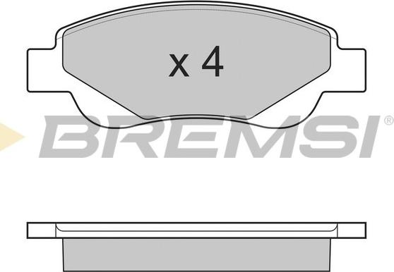 Bremsi BP3225 - Kit de plaquettes de frein, frein à disque cwaw.fr