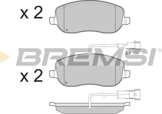 Bremsi BP3226 - Kit de plaquettes de frein, frein à disque cwaw.fr