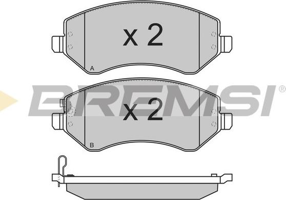 Bremsi BP3221 - Kit de plaquettes de frein, frein à disque cwaw.fr