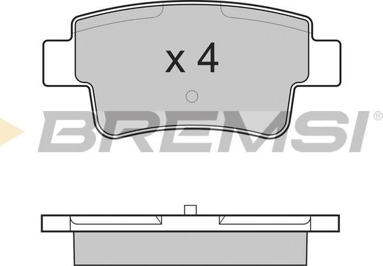 Bremsi BP3228 - Kit de plaquettes de frein, frein à disque cwaw.fr