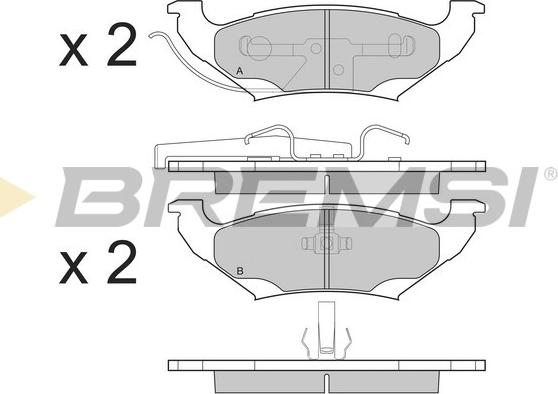 Bremsi BP3223 - Kit de plaquettes de frein, frein à disque cwaw.fr