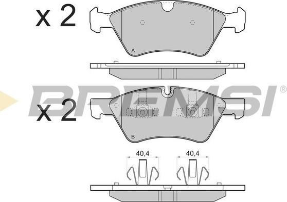 Bremsi BP3279 - Kit de plaquettes de frein, frein à disque cwaw.fr