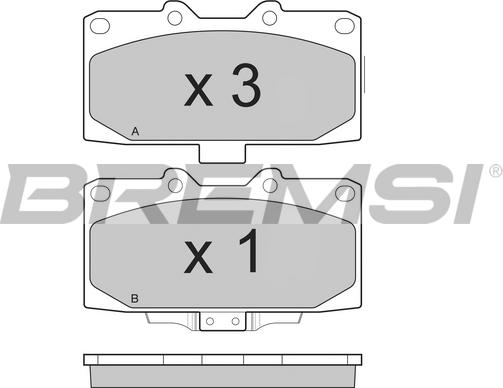 Bremsi BP3271 - Kit de plaquettes de frein, frein à disque cwaw.fr