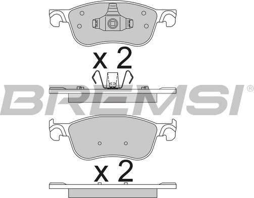 Bremsi BP3791 - Kit de plaquettes de frein, frein à disque cwaw.fr