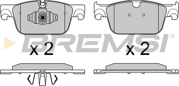 Bremsi BP3749 - Kit de plaquettes de frein, frein à disque cwaw.fr