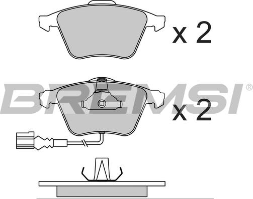 Bremsi BP3741 - Kit de plaquettes de frein, frein à disque cwaw.fr