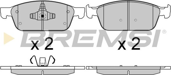 Bremsi BP3751 - Kit de plaquettes de frein, frein à disque cwaw.fr