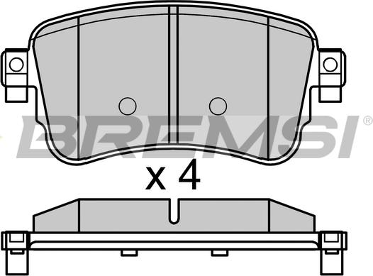 Bremsi BP3753 - Kit de plaquettes de frein, frein à disque cwaw.fr