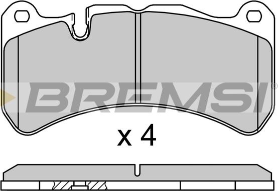 Bremsi BP3752 - Kit de plaquettes de frein, frein à disque cwaw.fr