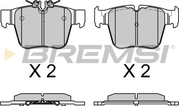 Bremsi BP3757 - Kit de plaquettes de frein, frein à disque cwaw.fr