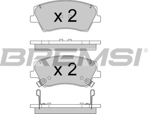 Bremsi BP3766 - Kit de plaquettes de frein, frein à disque cwaw.fr