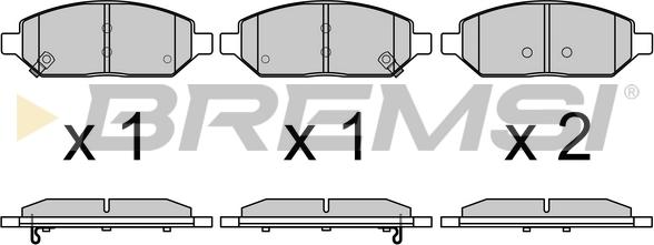 Bremsi BP3767 - Kit de plaquettes de frein, frein à disque cwaw.fr