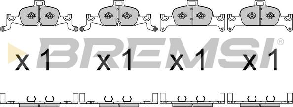 Bremsi BP3719 - Kit de plaquettes de frein, frein à disque cwaw.fr