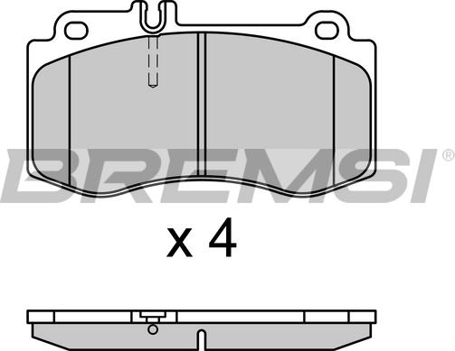 Bremsi BP3710 - Kit de plaquettes de frein, frein à disque cwaw.fr