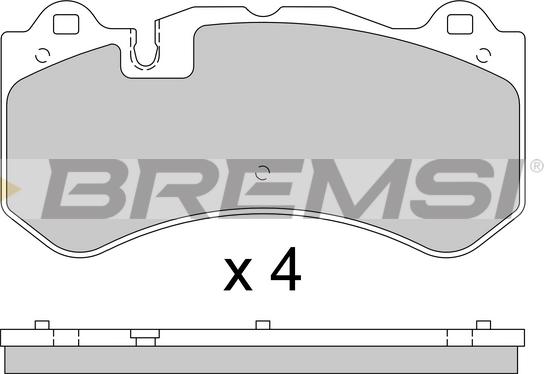 Bremsi BP3784 - Kit de plaquettes de frein, frein à disque cwaw.fr