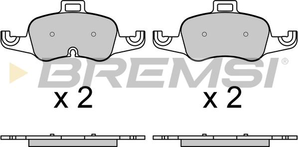 Bremsi BP3732 - Kit de plaquettes de frein, frein à disque cwaw.fr