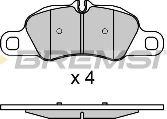 Bremsi BP3725 - Kit de plaquettes de frein, frein à disque cwaw.fr