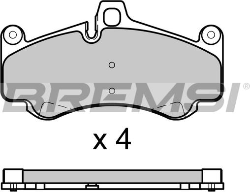 Bremsi BP3726 - Kit de plaquettes de frein, frein à disque cwaw.fr