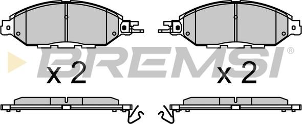 Bremsi BP3720 - Kit de plaquettes de frein, frein à disque cwaw.fr