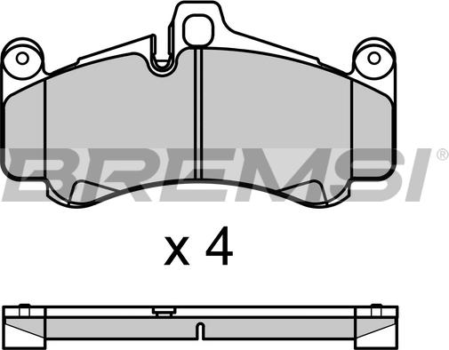 Bremsi BP3728 - Kit de plaquettes de frein, frein à disque cwaw.fr