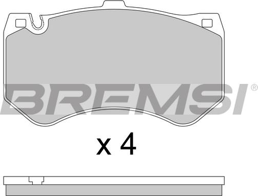 Bremsi BP3779 - Kit de plaquettes de frein, frein à disque cwaw.fr