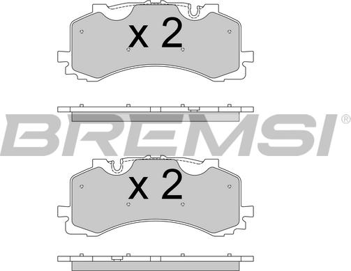 Bremsi BP3776 - Kit de plaquettes de frein, frein à disque cwaw.fr