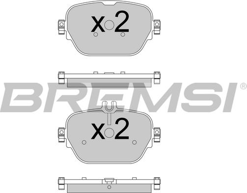 Bremsi BP3770 - Kit de plaquettes de frein, frein à disque cwaw.fr