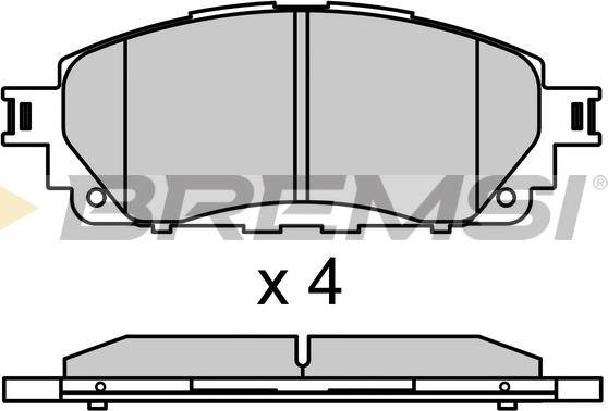 Bremsi BP3771 - Kit de plaquettes de frein, frein à disque cwaw.fr