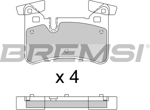 Bremsi BP3773 - Kit de plaquettes de frein, frein à disque cwaw.fr