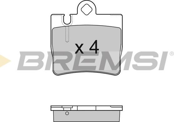 Bremsi BP2999 - Kit de plaquettes de frein, frein à disque cwaw.fr