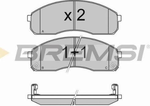 Bremsi BP2991 - Kit de plaquettes de frein, frein à disque cwaw.fr