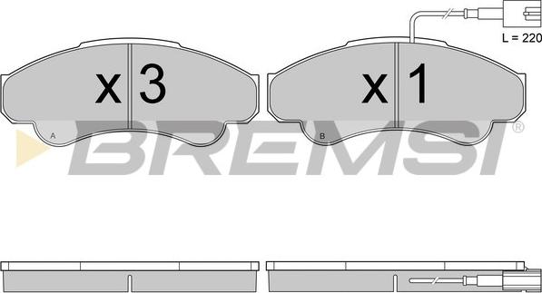 Bremsi BP2998 - Kit de plaquettes de frein, frein à disque cwaw.fr