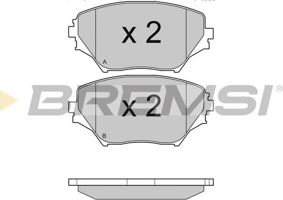 Bremsi BP2993 - Kit de plaquettes de frein, frein à disque cwaw.fr