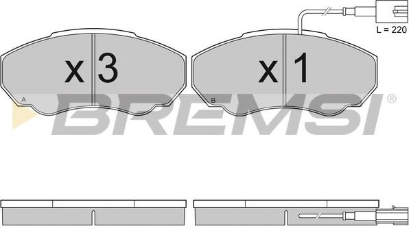 Bremsi BP2997 - Kit de plaquettes de frein, frein à disque cwaw.fr