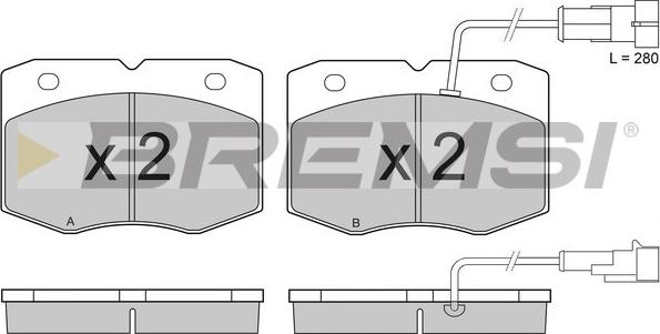 Bremsi BP2949 - Kit de plaquettes de frein, frein à disque cwaw.fr