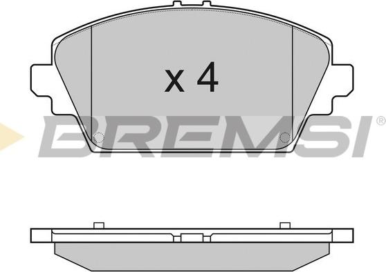 Bremsi BP2945 - Kit de plaquettes de frein, frein à disque cwaw.fr