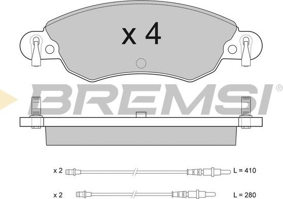 Bremsi BP2940 - Kit de plaquettes de frein, frein à disque cwaw.fr