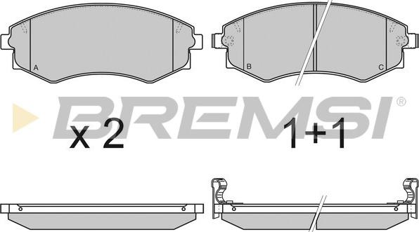 Bremsi BP2941 - Kit de plaquettes de frein, frein à disque cwaw.fr