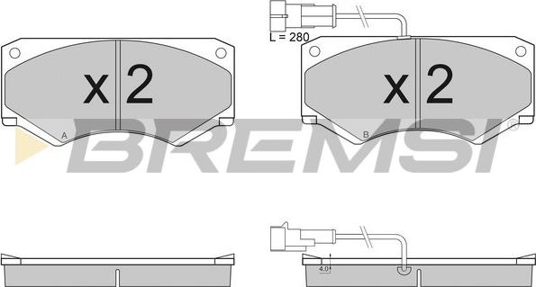 Bremsi BP2948 - Kit de plaquettes de frein, frein à disque cwaw.fr