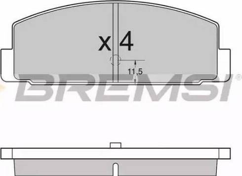 Bremsi BP2954 - Kit de plaquettes de frein, frein à disque cwaw.fr