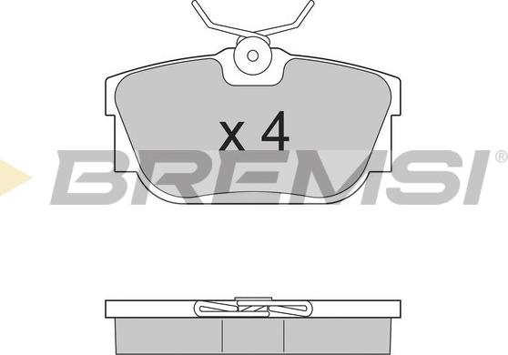 Bremsi BP2958 - Kit de plaquettes de frein, frein à disque cwaw.fr