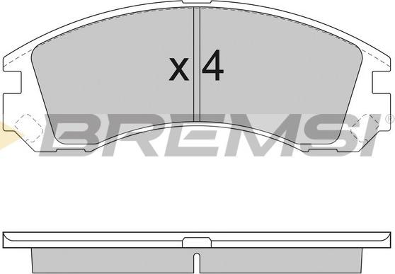 Bremsi BP2953 - Kit de plaquettes de frein, frein à disque cwaw.fr