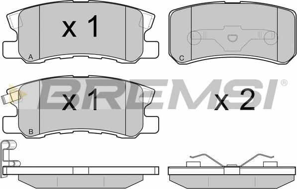 Bremsi BP2965 - Kit de plaquettes de frein, frein à disque cwaw.fr